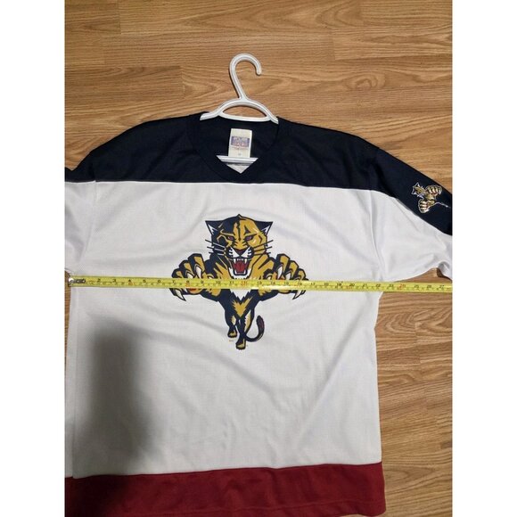 Florida Panthers White Jersey Vintage Off the Bench Medium Pre-Owned - Picture 7 of 8